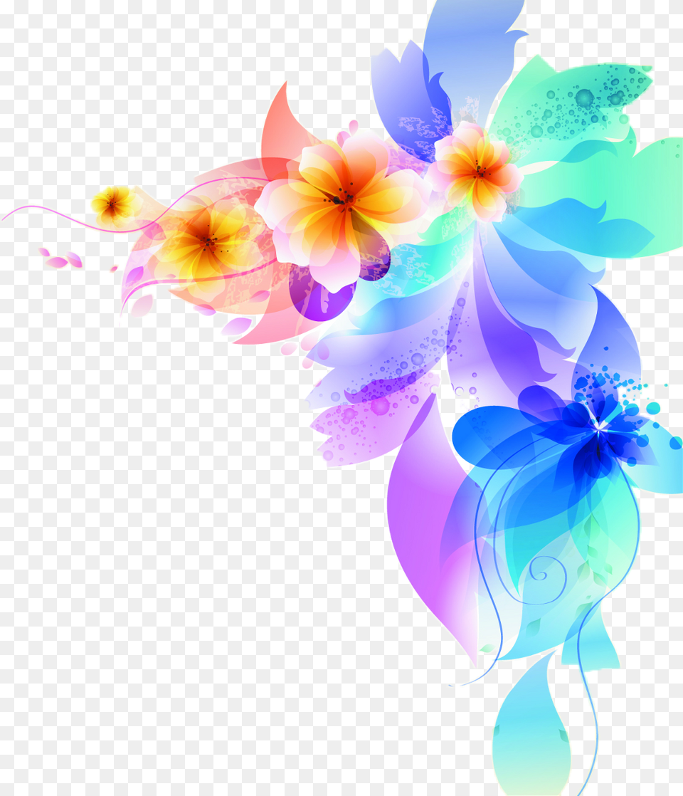 Design Color Colorful Swirls Flowers Vector Vectorart Good Mythical Morning Ellie, Art, Floral Design, Graphics, Pattern Png Image