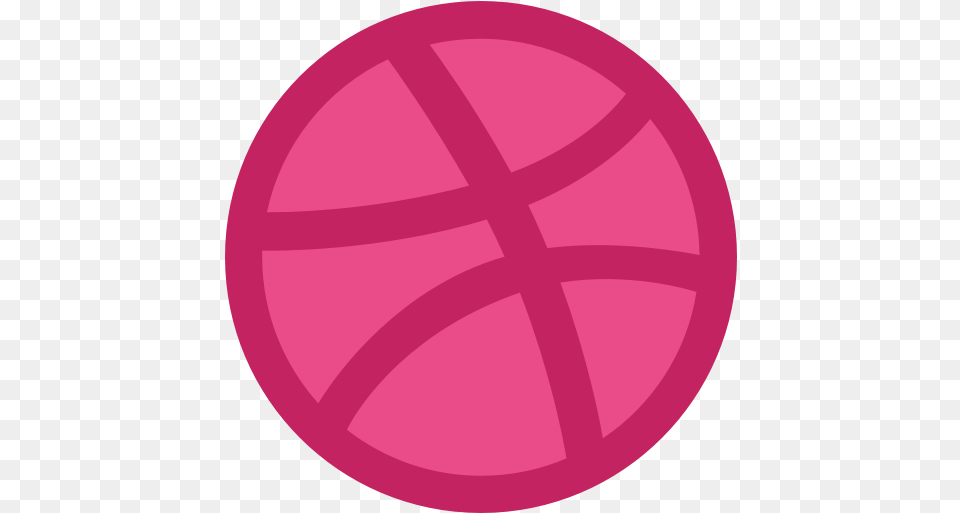 Design Community Dribbble Dribbbler Pink Basketball Dribbble Logo, Sphere, Disk Free Png