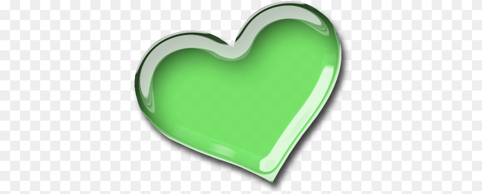 Design Apple Green Heart, Clothing, Hardhat, Helmet Free Png Download