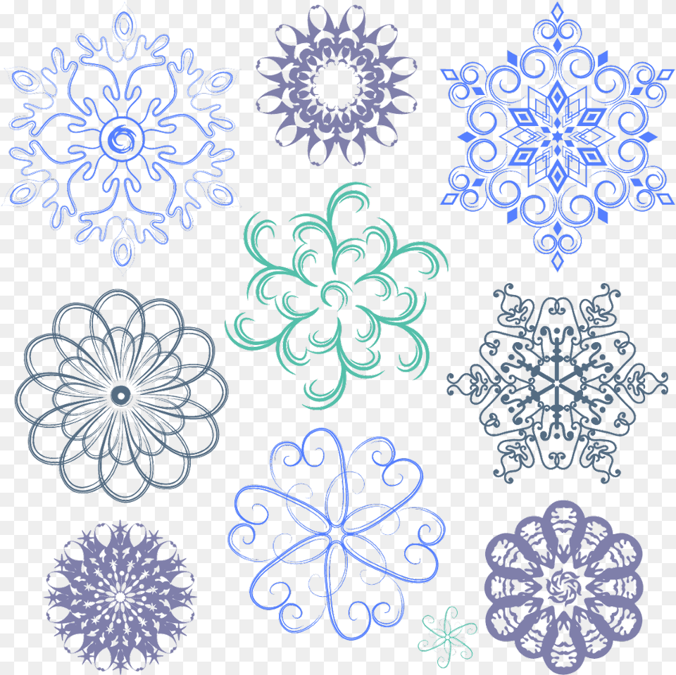 Design Effects Blue Christmas Decor Snowflake, Art, Floral Design, Graphics, Pattern Free Png