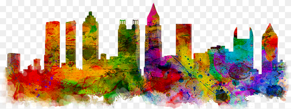 Design Elements Picture Atlanta Skyline, Mineral, Art, Modern Art Free Png