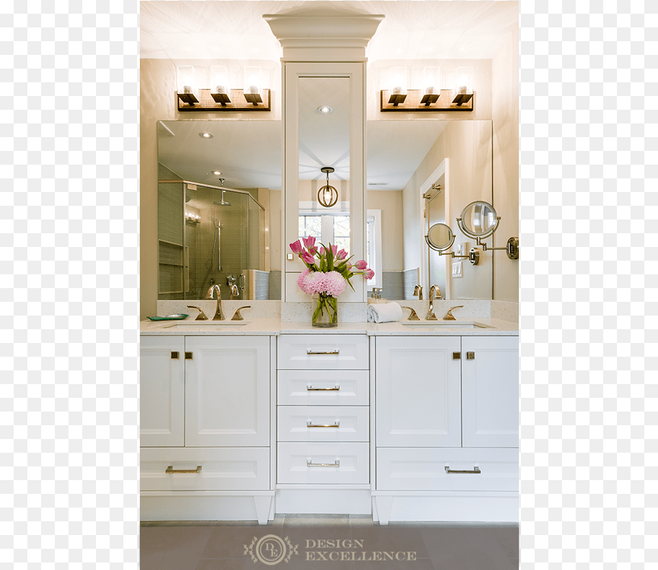 Design Excellence Interior Design, Sink, Double Sink, Sink Faucet, Flower Free Png Download