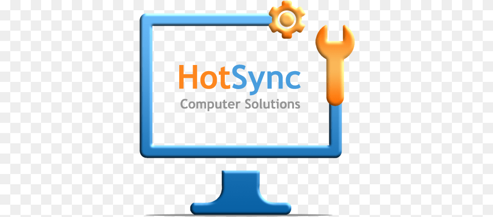 Design For Hotsync Computer Solutions Logo Of An Computer Business, Electronics, Hardware, Computer Hardware, Monitor Free Png