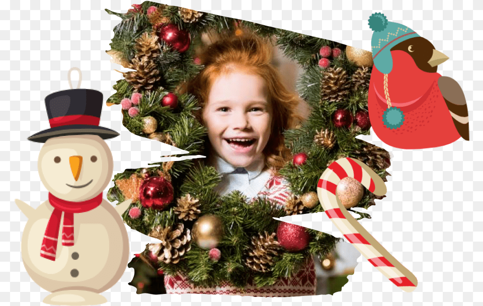 Design Objects On Your Content Screen Christmas Ornament, Photography, Face, Head, Portrait Png