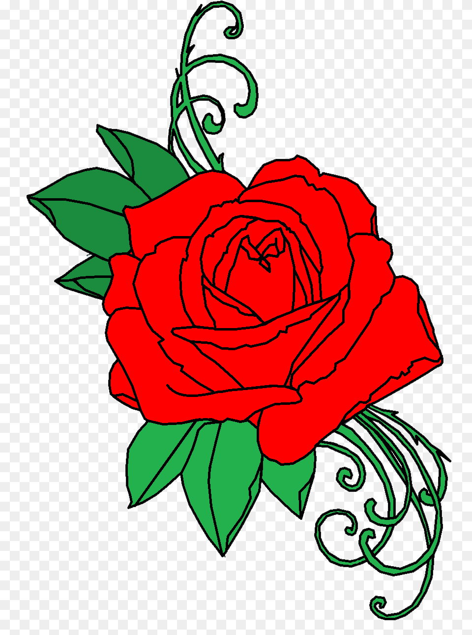 Design Rose Tattoo Clipart, Flower, Plant, Pattern, Art Png Image