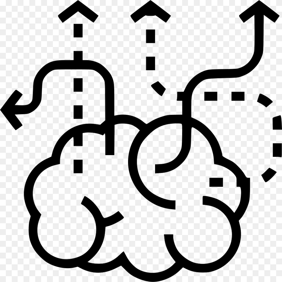 Design Thinking Icon Brainstorm Icon, Stencil, Chandelier, Lamp, Accessories Free Png Download