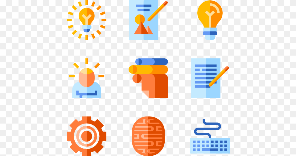 Design Thinking Icon Pack, Light, Person, Dynamite, Weapon Png Image