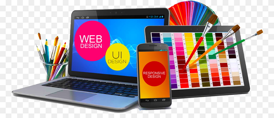 Design Website Designing, Computer, Phone, Electronics, Mobile Phone Free Transparent Png