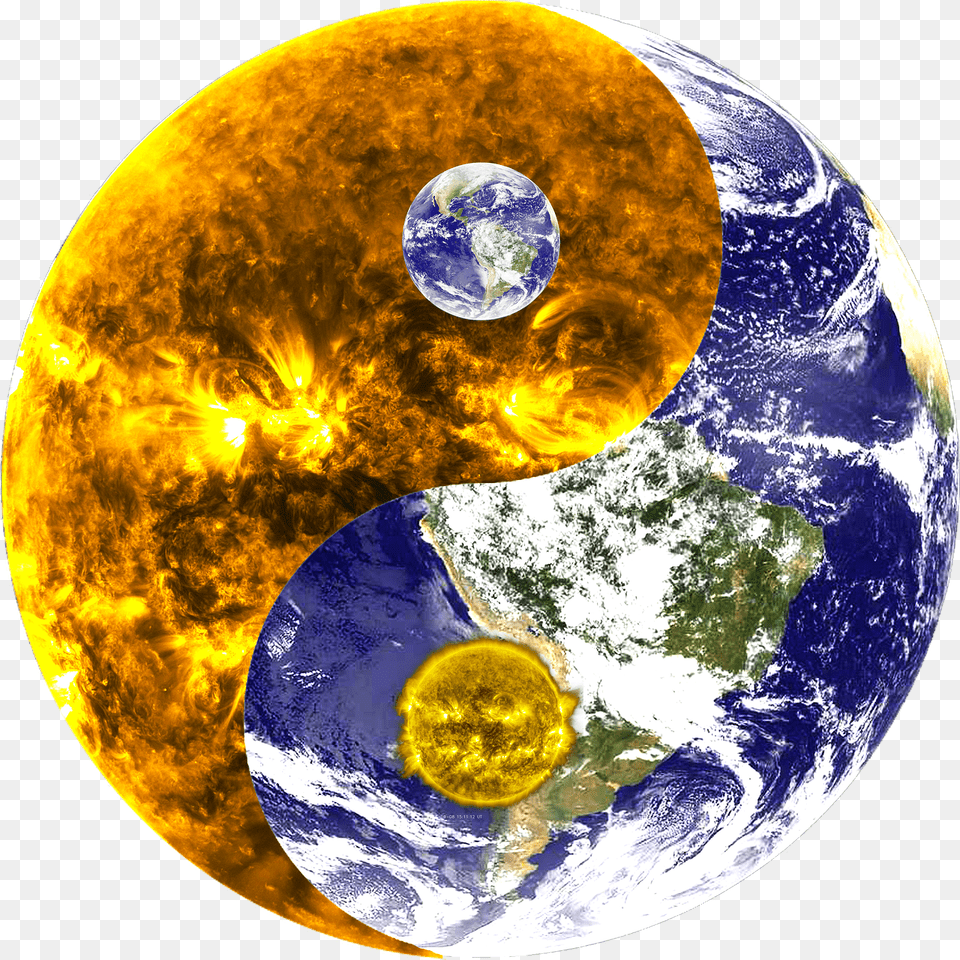 Design Yin Yang Balance Photo Ying And Yang Earth, Astronomy, Planet, Outer Space, Sphere Png Image