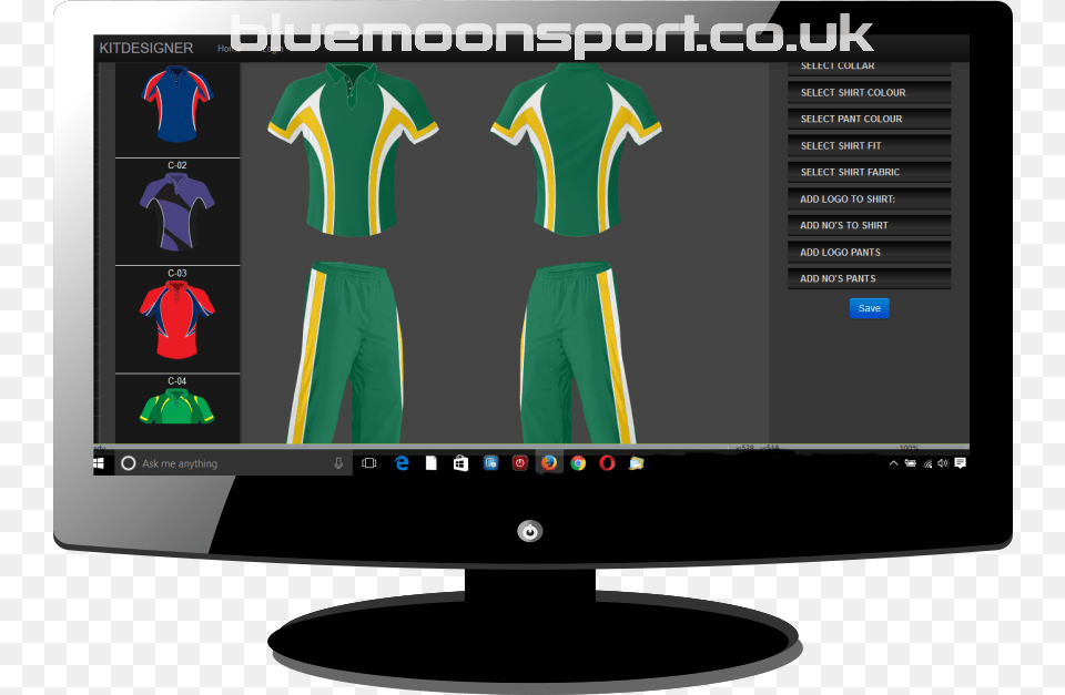 Design Your Own Cricket Kit Monitor Vector, Computer Hardware, Electronics, Hardware, Screen Free Png Download