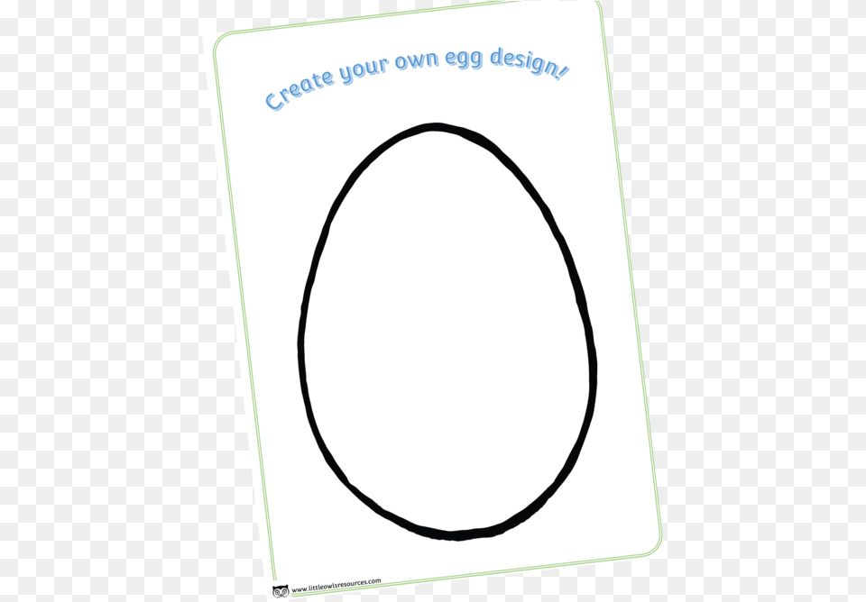 Design Your Own Egg Activity Template Circle, Oval, Electronics, Headphones, Food Free Png