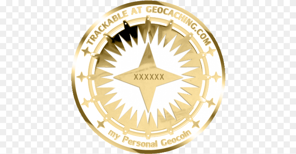 Design Your Own My Personal Geocoin Governance And Control, Gold Free Png Download