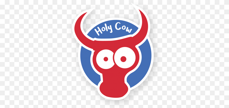 Designcontest Holy Cow Holycow Emblem, Sticker, Food, Ketchup, Animal Free Transparent Png