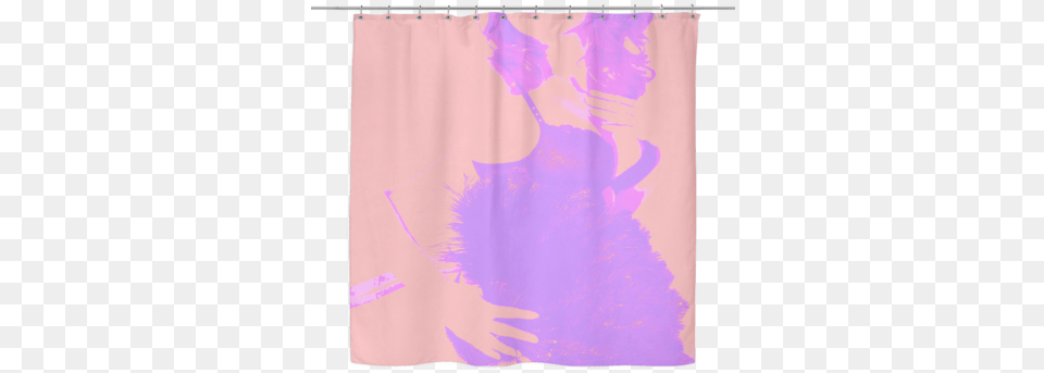 Designed Shower Curtain Modern Woman Art, Shower Curtain, White Board Png