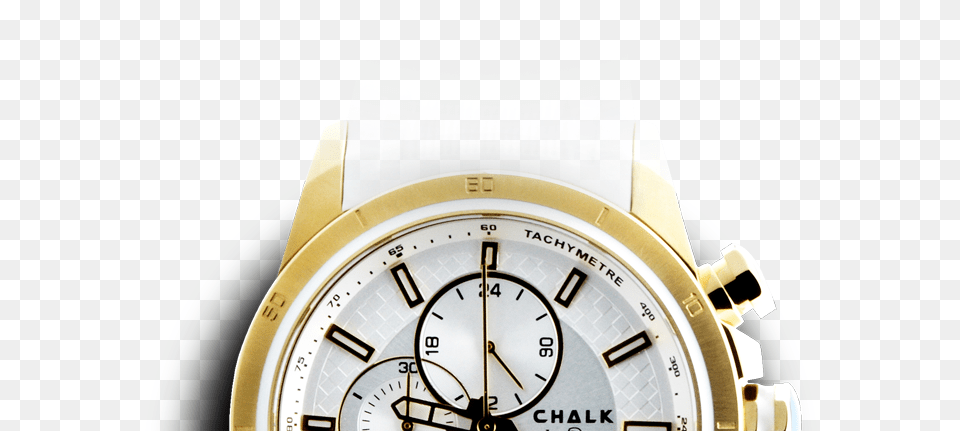 Designed With Dilligence Chalk By Quincy 3848 Stainless Steel Gold Ip Case White, Arm, Body Part, Person, Wristwatch Png Image