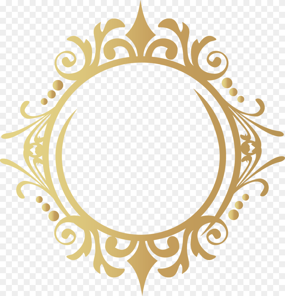 Designer Gold Frame Services Design Interior Clipart Frame Vector Golden Frame, Oval Free Png Download