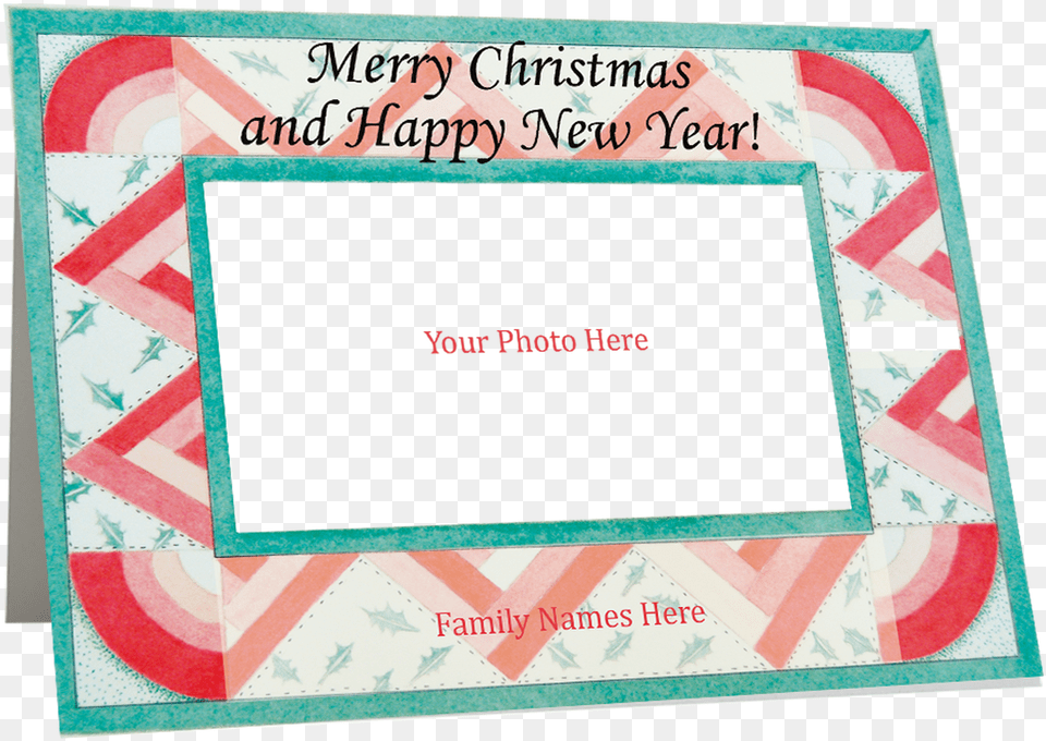 Designer Holiday Photo Card Christmas Quilt Hope Hospice, Home Decor Png
