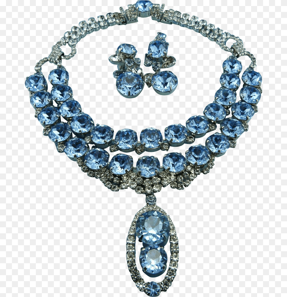 Designer Signed Robert Sorrell Blue Ice Crystal Splendor Necklace, Accessories, Diamond, Gemstone, Jewelry Free Png Download