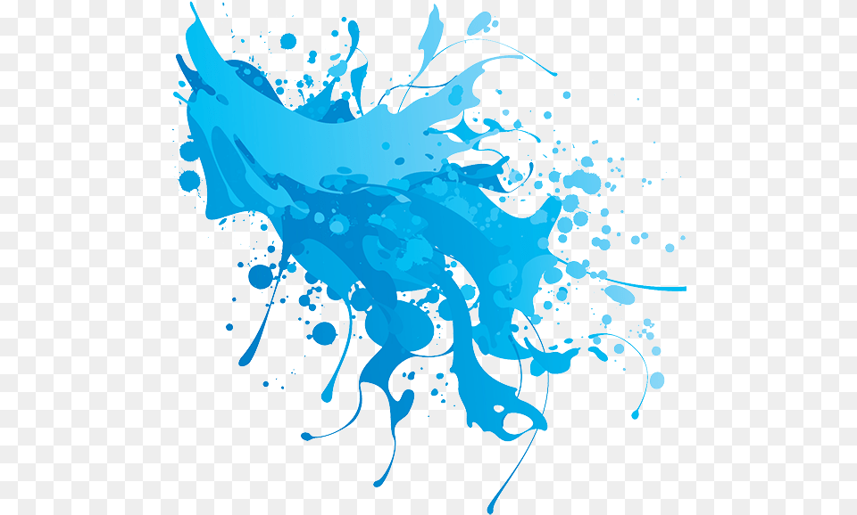 Designillustration Blue Paint Splatter, Art, Graphics, Person, Water Free Png