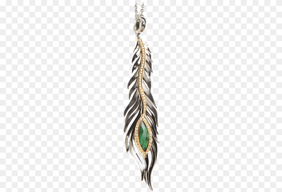 Designs By Hera Kallini Feather Pendant Gold, Accessories, Earring, Jewelry, Gemstone Free Png Download