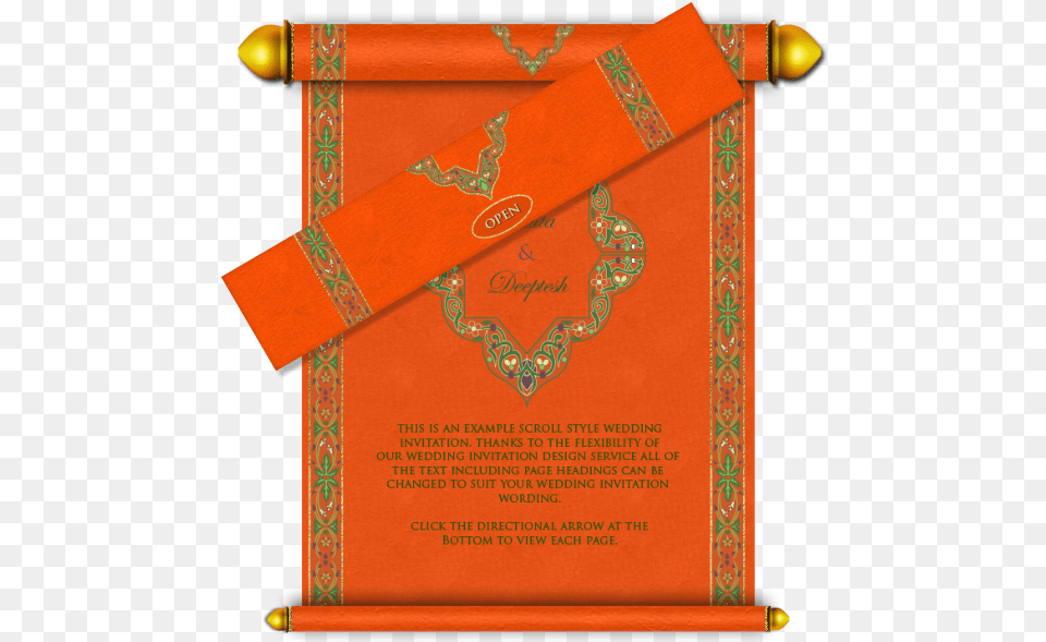 Designs Romeo Landinez Co Hindu Traditional Hindu Wedding Cards Design, Text, Document, Scroll Free Transparent Png