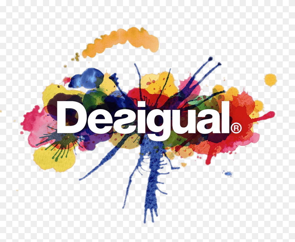 Desigual Color Logo, Art, Graphics, Advertisement, Floral Design Png Image