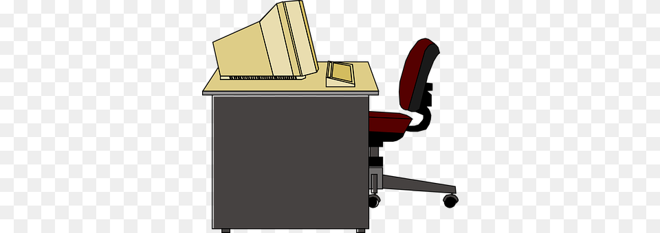 Desk Furniture, Table, Computer Hardware, Electronics Free Png Download