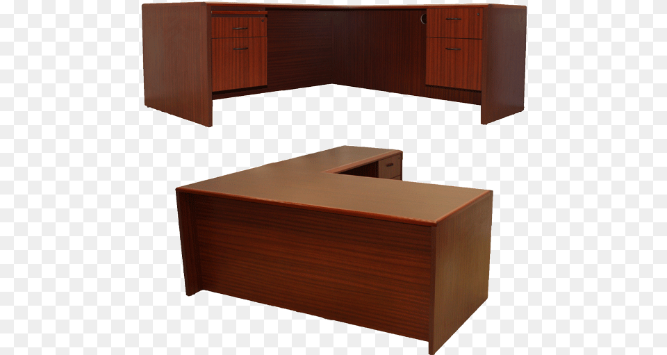 Desk Back View, Furniture, Reception, Table, Drawer Free Png Download