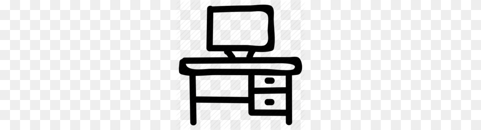 Desk Clipart, Furniture, Table, Computer, Electronics Free Transparent Png