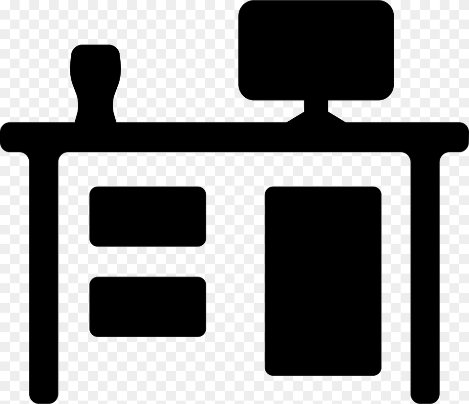 Desk Desk Vector Icon, Furniture, Table, Stencil, Computer Png