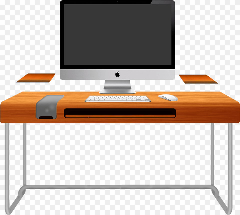 Desk Image Computer Desk, Pc, Furniture, Electronics, Table Free Transparent Png