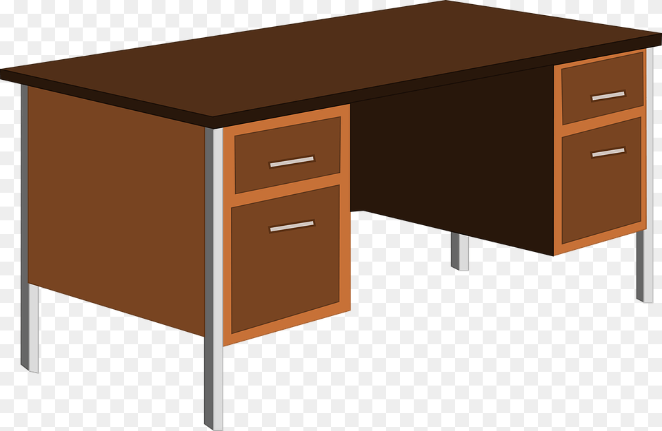 Desk Office Table Cupboard Desk Clipart, Furniture, Drawer, Computer, Electronics Png Image