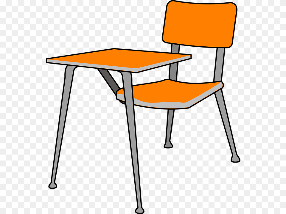 Desk School Chair Classroom Furniture Sitting School Desk Clipart, Table Free Png