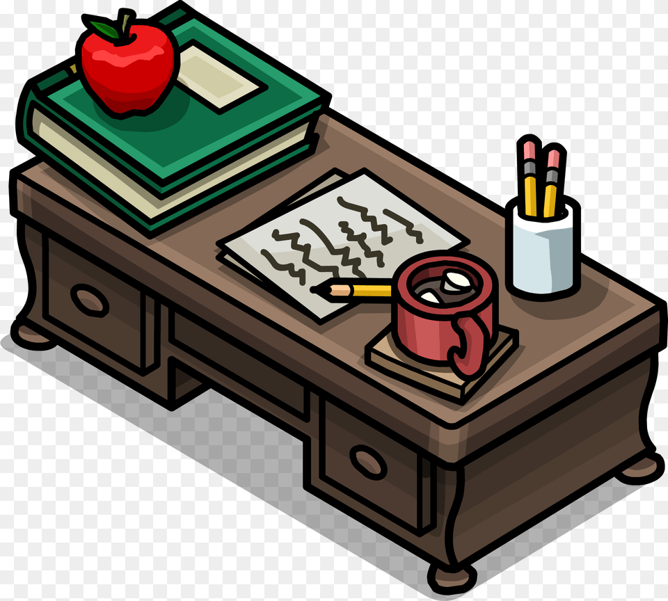 Desk Sprite 003 Teacher, Coffee Table, Furniture, Table, Dynamite Free Png