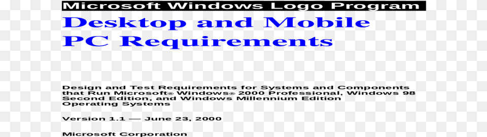 Desktop And Mobile Pc Viewwelcome To The Microsoft Document, Text, Blackboard Free Png Download