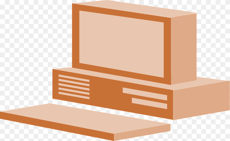 Desktop Computer, Wood, Box, Plywood Free Transparent Png