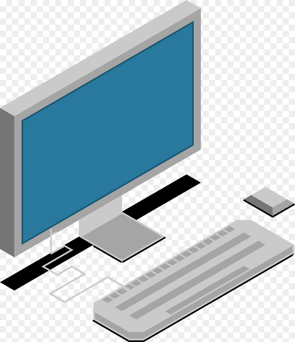 Desktop Computer Clipart, Electronics, Pc, Computer Hardware, Hardware Png Image