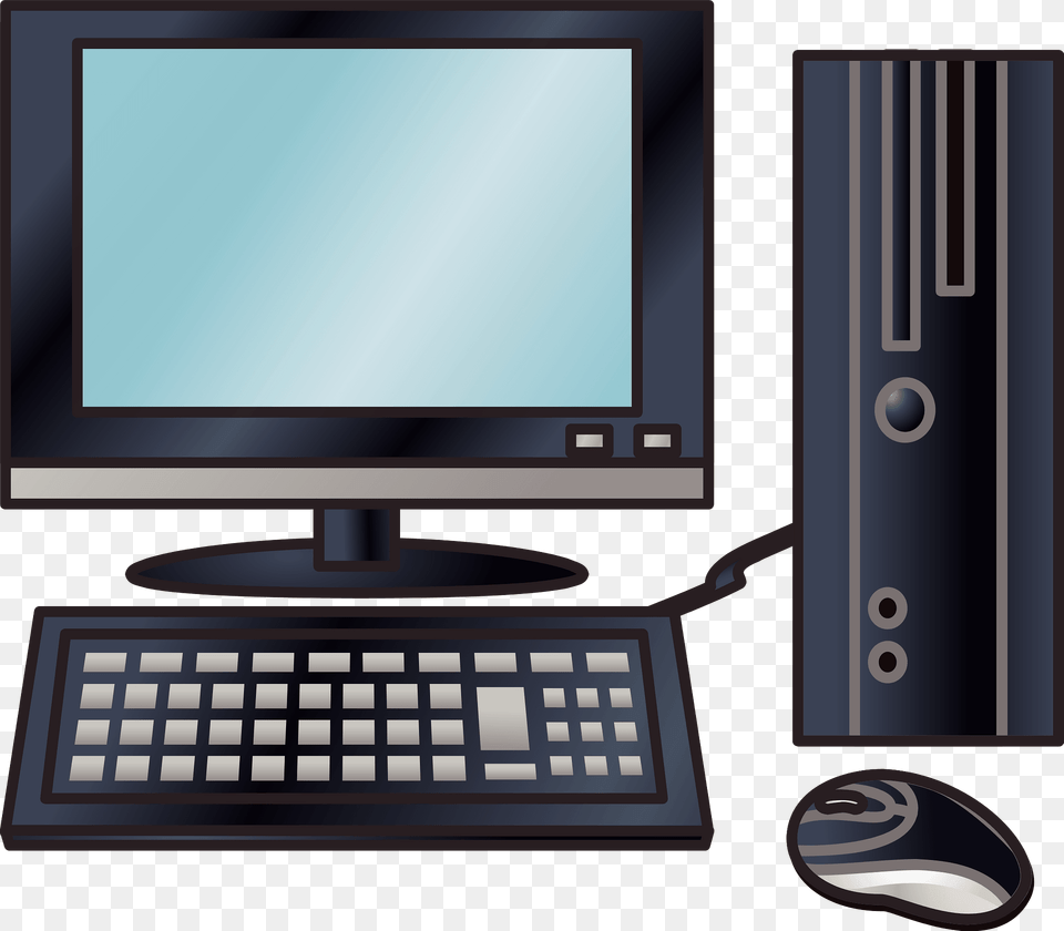 Desktop Computer Clipart, Pc, Electronics, Hardware, Computer Keyboard Free Png Download