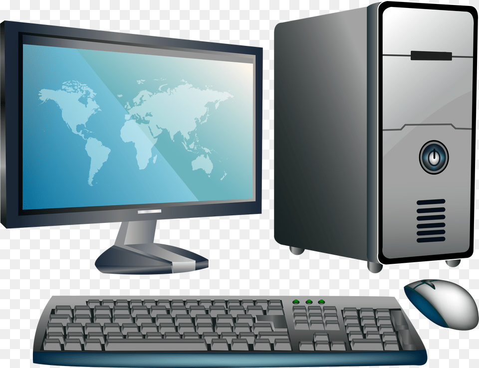 Desktop Computer Clipart Download Images Of Computer, Pc, Hardware, Electronics, Computer Keyboard Free Transparent Png