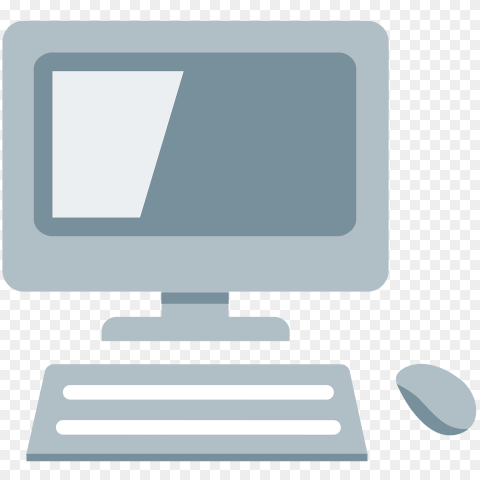 Desktop Computer Emoji Clipart, Electronics, Pc, Computer Hardware, Hardware Png Image