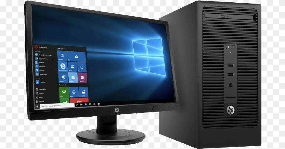 Desktop Pc Transparent Pc Hp 280, Computer, Electronics, Computer Hardware, Hardware Png Image