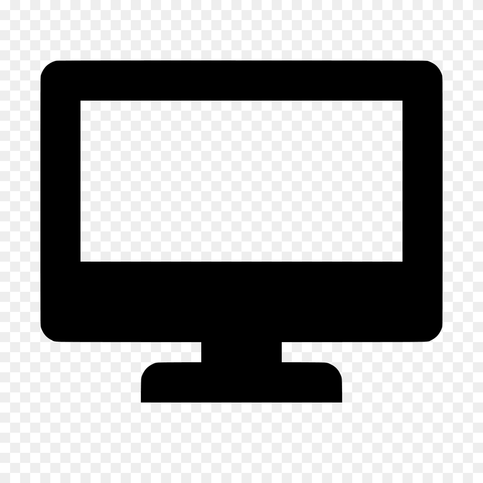Desktop Silhouette, Computer Hardware, Electronics, Hardware, Monitor Free Transparent Png