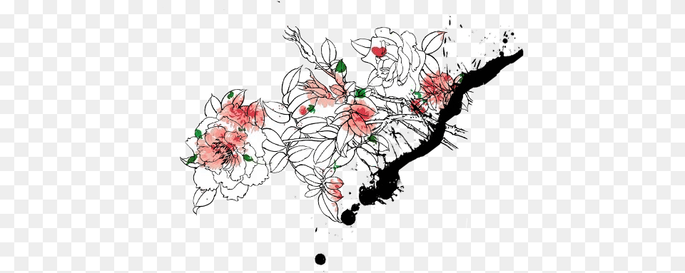 Desktop Wallpaper Flower Drawing Desktop Background, Art, Floral Design, Graphics, Pattern Png