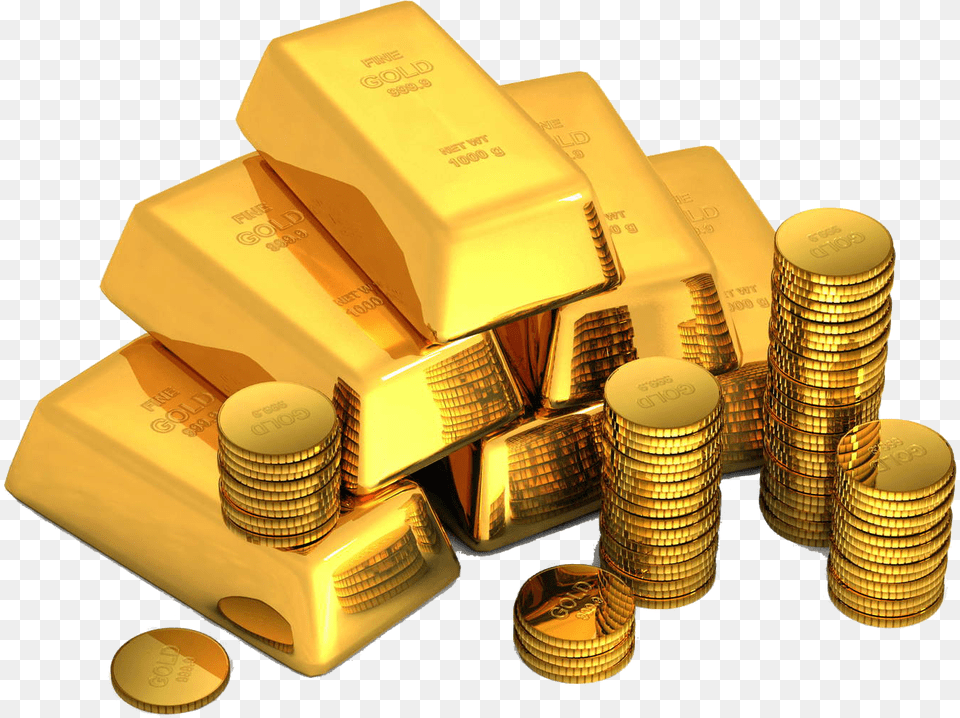 Desktop Wallpaper Gold Gold Bar Money Metal Gold Biscuits And Coins, Treasure, Tape, Box, First Aid Free Transparent Png