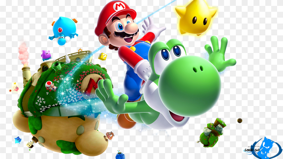 Desktop Wii Wallpapers Of Super Mario Galaxy 2 Mario Transparent Mario Bros, Game, Super Mario, Baby, Person Free Png