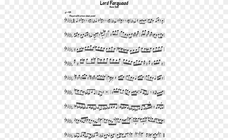 Despacito Flute Sheet Music, Gray Free Png