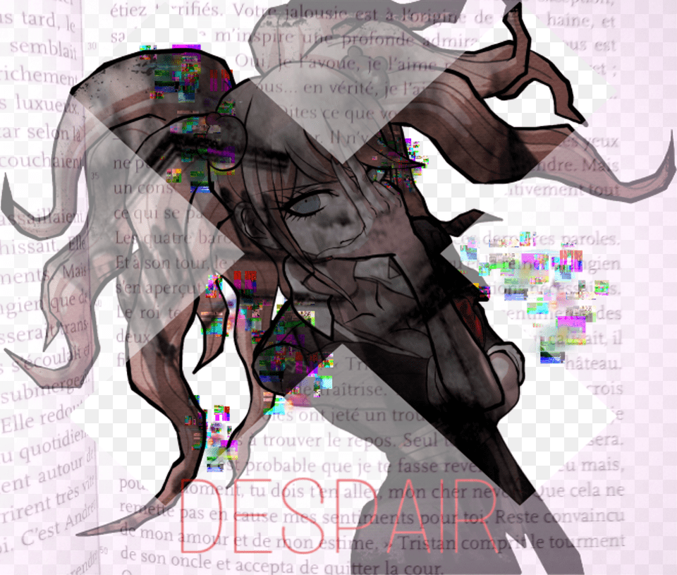 Despair Image Danganronpa, Art, Symbol, Cross, Collage Free Png Download