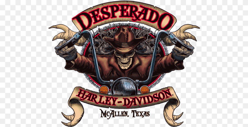 Desperado Harley Davidson Illustration, Electronics, Hardware, Advertisement, Poster Free Png Download
