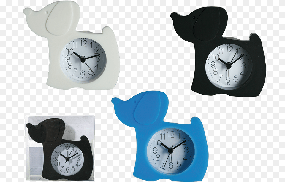 Despertador De Silicona Funny Pets Black Dog Alarm Clock, Analog Clock, Alarm Clock Free Png
