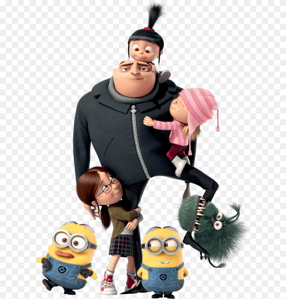 Despicable Me Gru Minions Transparent Background, Toy, Doll, Face, Baby Png Image